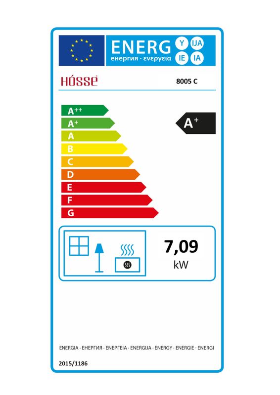 Peisovn Modell 8005C med koketopp 7,9 kW i støpejern