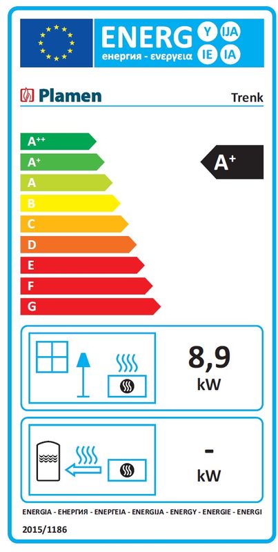 Peisovn Trenk med koketopp  8,9kW støpejern