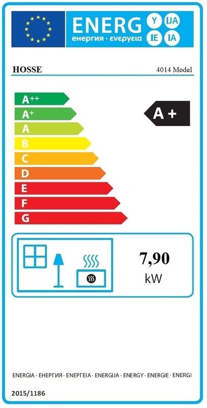 Vedkomfyr Modell 4014  7,9kW