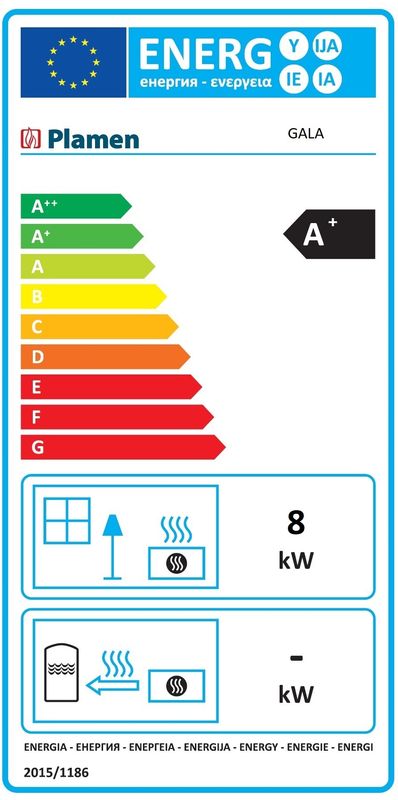 Peisovn Gala 8kW ekstern lufttilførsel